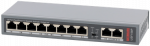 &Scaron;akotuvas Pulsar USF108P komutatorius PoE FastEthernet, 8xPoE, 2xUpLink