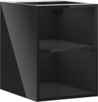 Mexen Box-A spintelė su lentyna, 35 cm, Juodas glossy