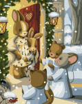 Ideyka Painting by numbers 40x50 cm KHO6551 Magic of Christmas carols AP0109