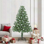 Kalėdų eglutė su 300 LED s stovu Žalia 210 cm PVC