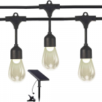 Artflow Dekoratyvinė saulės lempučių girlianda, G4x12, 0,5 W, su laikmačiu, 8,4 m ilgio