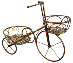 Besk Gėlių vazono laikiklis Dviračio metalinis, 2 vietų, 55x25x43cm, b