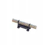 Simet Fazinė gnybtų juosta L15 &scaron;inai 15 takelių 16mm 400V AC 63A juoda 81702007