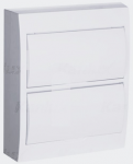 Kanlux 36421 Modulinis skirstomasis skydas plastikinis 2x12 pavir&scaron;inis IP40 IK06 N+PE II klasė baltos durys DB212S 2X12P/SMD-P balta 36421