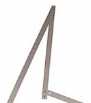 Sprehn vinkel foldbar - 1220x1220x1720mm, brol&aelig;ggervinkel/anslagsvinkel i aliuminio.