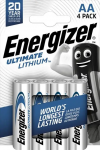 "Energizer LR06-4BB Ultimate Lithium AA baterijos | 4 vnt.