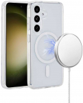 Dėklas eSTUFF INFINITE (GRS) OSLO S26 Ultra Galaxy Clear Magnetic Cover.