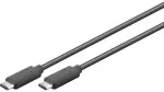 Goobay USB 3.1 Gen 1 0,5 m, 0,5 m, USB C, USB C, USB 3.2 Gen 1 (3.1 Gen 1), vyri&scaron;kas/vyri&scaron;kas, juodas