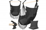 Maltec Brazili&scaron;kas hamakas sūpynės sėdimas fotelis boho + 2 pagalvės
