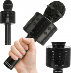 Ausinės Bluetooth belaidis mikrofonas karaoke garsiakalbis su balso moduliatoriumi
