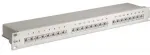 Goobay CAT 6 19 colių (48,3 cm) pataisų skydas, 24 prievadų (1 U), RJ-45, Cat6, 22/26, pilkas, montuojamas stove, 1U