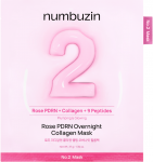 Numbuzin - Nr. 2 Rose PDRN naktinė kolageno kaukė - 4 vnt.