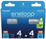 PANASONIC ENELOOP komplektas 4 x AA 2000mAh + 4 x AAA 800mAh