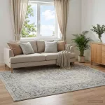Kilimas ORIZ Kreminė 200 x 280 cm 100% poliesteris