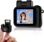 Gugxiom raktų pakabuko kamera 1080p 2mp hd vaizdo kamera micro dv dvr vaizdo kamera raktų pakabukas 6 filtrai retro kamera 160g (su 64g maža atminties kortele)