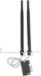Wi-fi kortelė Pcie belaidžio Wi-fi tinklo adapterio kortelė stacionariam kompiuteriui Windows 8/10/11, 2.4g 5g 867mbps dviejų dažnių 5g tinklo kortelė (nuimama antena)