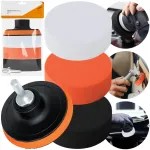 Poliravimo kempinė poliravimui su velcro 80 mm poliravimo padėklas grąžtui