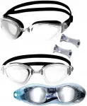 Berniuki&scaron;ki plaukimo akiniai su antifog danga baseinui + nosies spaustukas