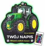 Led naktinė lemputė Traktorius John Deere dovana vaikui ant sienos