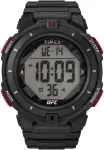 Timex vyri&scaron;kas Ufc Rumble 50mm laikrodis - juodas dirželis, skaitmeninis juodas ciferblatas