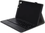 Zunate klaviatūros dėklas, skirtas M10 plan&scaron;etiniam kompiuteriui, pu odinis dėklas su belaide bluetooth klaviatūra, skirtas M10 fhd plus 10.3 colių x606f (juodas)