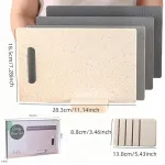 Hjydgj 4 dalių pjaustymo lentų rinkinys su pakabinimo skylutėmis, pagamintas i&scaron; plastikinės virtuvinės pjaustymo lentos, virtuvinių pjaustymo lentų rinkinys, didelė neslystanti virtuvinė lenta, neslystanti virtuvinė lenta, plastikinė