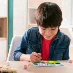 Ravensburger Creart 20298 Pok&eacute;mon Adventure, pie&scaron;imas pagal skaičius Pok&eacute;mon vaikams nuo 7 metų, pie&scaron;imo rinkinys su rėmeliu, teptuku ir akriliniais dažais, dovana berniukams ir mergaitėms