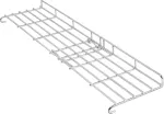 Nerūdijančio plieno &scaron;ildymo lentyna weber genesis ii 400 serijos dujinėms kepsninėms - praplėsta gaminimo zona modeliams e/s/se-410, e/s-435, atsarginė dalis weber 66045, idealiai tinka maistui &scaron;iltam palaikyti