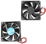 24v Dc 80x80x20mm Ventiliatorius - Tylus 2-pin au&scaron;inimo sprendimas