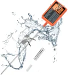 Thermopro Tp510 mėsos termometras, grilio termometras su 20 cm ilgio zondu, cukraus termometras su puodo spaustuku, kepimo termometras, skaitmeninis vandeniui atsparus virtuvės termometras skysčiams, aliejui, pienui, &scaron;okoladui