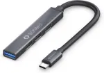 Sonero Usb-c &scaron;akotuvas, 4 prievadai, 1x Usb 3.2, 3x Usb 2.0, 0.5m