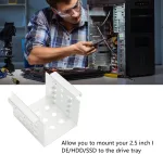 Hdd montavimo lentyna, 2.5 colio kietojo disko dėklas 4 skyrių mobilus stovas galinė plok&scaron;tė aliuminio lydinio tu&scaron;čiaviduris kietojo disko laikiklis 2.5 colio ide hdd ssd (sidabrinis)