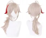 Perukas Kaedehara Kazuha Genshin Cosplay