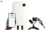 7kW 1 Fazės wallbox krovimo stotele WB20 su Wi-fi funkcija
