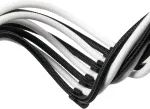 Silverstone sst-pp07e-eps8bw maitinimo &scaron;altinio ilgintuvas 30 cm eps 8-pin į eps/atx 4+4-pin juodas + baltas