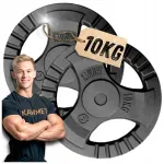 Kawmet 2x10kg &scaron;tangos diskai, 30,5mm, Tri-grip dizainas