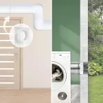 Vent Systems 100 mm ventiliacijos ortakių jungties flan&scaron;as, tiesus ventiliacijos vamzdis, plastikinis ortakių jungties plok&scaron;tė vėsinimo, &scaron;ildymo, vėdinimo sistemoms, hvac 10 cm
