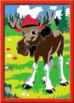 Ravensburger tapyba pagal skaičius &bdquo;Briedžiukas&ldquo;, 13&times;18 cm, nuo 7 m.