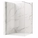 Walk-In du&scaron;o sienelė Rea Flexi, Transparent / Chrome, 120 cm