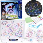 3D pie&scaron;imo lenta su LED foniniu ap&scaron;vietimu