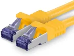 1attack.de Cat.7 tinklo kabelis, Cat7 Poe+ ethernet kabelis, tinklo / interneto / Dsl / modemo / mar&scaron;rutizatoriaus / hub patch kabelis, Lan kabelis, neapdorotas kabelis, 10 Gb/s (sftp Pimf), rinkinys: patch kabelis su Rj 45 jungtimi, Cat.6a
