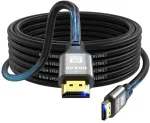 Jojobnj 4k Hdmi kabelis 7 m, didelės spartos Hdmi 2.0 kabelis 4k @ 60hz 18 Gbps, Ultra Hd, Ethernet Audio Return, Video 4k, 1080p, 3d, Arc, Hdr suderinamas su XBOX, Ps5/ps4, Hdtv, ne&scaron;iojamuoju kompiuteriu ir kt.