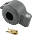 Prime-line Products S 4180 durų rankenos blokavimo įrenginys, lieto metalo konstrukcija, pilka spalva, vienodo rakto