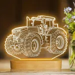 Pakabinamas &scaron;viestuvas Attivolife Naktinė lempa sunkvežimio iliuzija, traktorius, &scaron;ilta spalva, holograminis ap&scaron;vietimas, usb įkrovimo stalas, ra&scaron;omasis stalas, miegamojo dekoracija, kūrybinė dovana vaikams, berniukams, vyrams