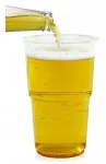 Plastikiniai puodeliai 300 ml bokalai alaus bokalas 50 vnt.
