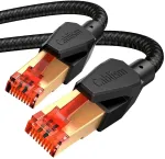 Cablism lan kabelis 10 m cat 8 tinklo kabelis ethernet rj45 8 m 12 m 15 m 20 m ethernet internet 40 gbps 2000 mhz didelės spartos ekranuotas gigabitinis patch kabelis 10 m juodas nailoninis apvalus kabelis