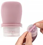 Silikoninė kelioninė buteliukų pakuotė 38 ml su apsauga