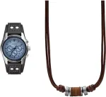 Fossil Coachman vyri&scaron;kas laikrodis, chronografo mechanizmas su nerūdijančio plieno arba odiniu dirželiu, mėlynas, 45 mm ir vyri&scaron;kas nerūdijančio plieno ir odos vėrinys 0,6 x 41,1 x 2,2