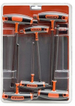 Bahco T-formos HEX raktų rinkinys, 6vnt, 3-4-5-8-10mm
