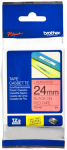 Brother | TZe-451 Laminated Tape | Juodas On Raudona | TZe | 8 m | 2.4 cm